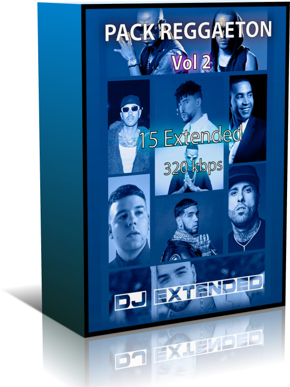 Caja del pack reggaeton extended vol 2